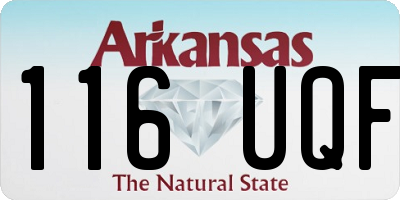 AR license plate 116UQF