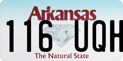 AR license plate 116UQH