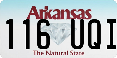 AR license plate 116UQI