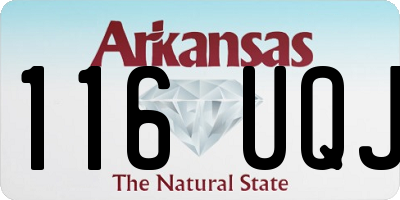 AR license plate 116UQJ