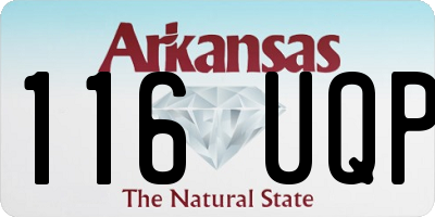 AR license plate 116UQP