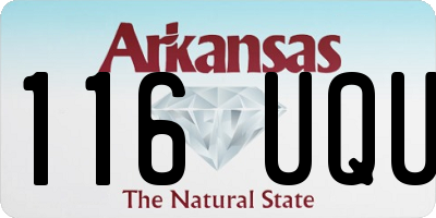 AR license plate 116UQU