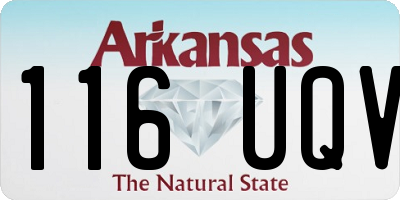 AR license plate 116UQV