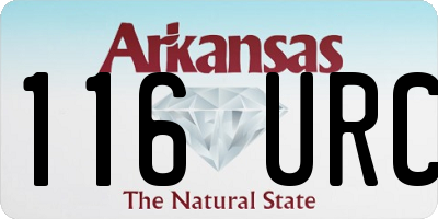 AR license plate 116URC
