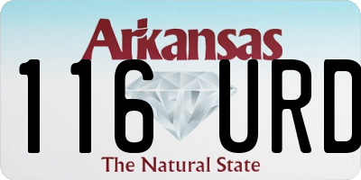 AR license plate 116URD
