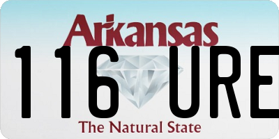 AR license plate 116URE