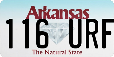 AR license plate 116URF