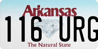 AR license plate 116URG