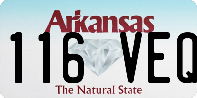 AR license plate 116VEQ