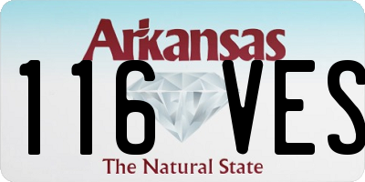 AR license plate 116VES