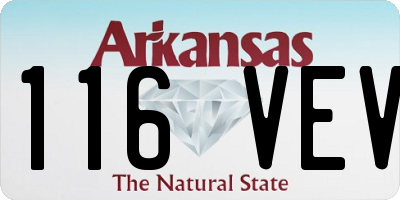 AR license plate 116VEV