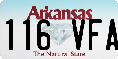 AR license plate 116VFA