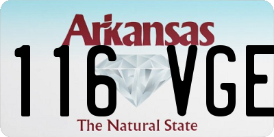 AR license plate 116VGE