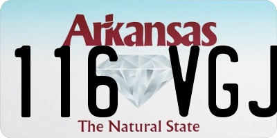 AR license plate 116VGJ