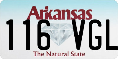 AR license plate 116VGL