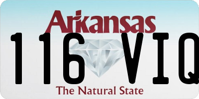 AR license plate 116VIQ