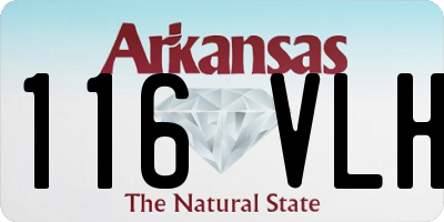AR license plate 116VLH
