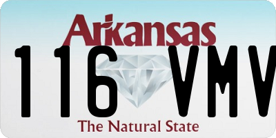 AR license plate 116VMV