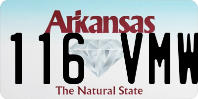 AR license plate 116VMW