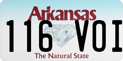 AR license plate 116VOI