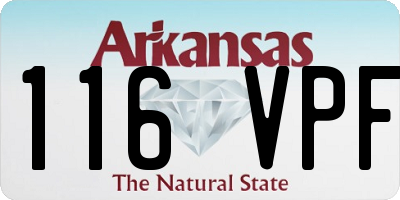 AR license plate 116VPF