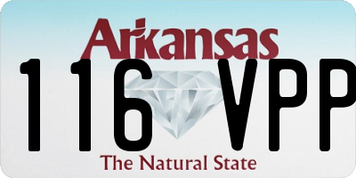 AR license plate 116VPP