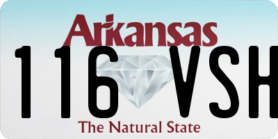 AR license plate 116VSH