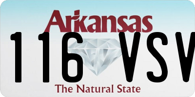 AR license plate 116VSV
