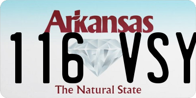 AR license plate 116VSY