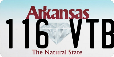 AR license plate 116VTB