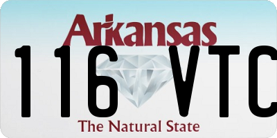AR license plate 116VTC