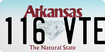 AR license plate 116VTE
