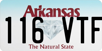 AR license plate 116VTF