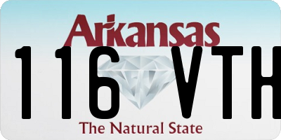 AR license plate 116VTH