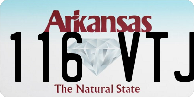 AR license plate 116VTJ