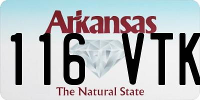 AR license plate 116VTK