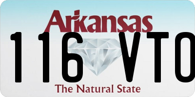 AR license plate 116VTO