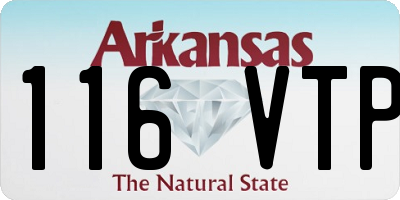 AR license plate 116VTP