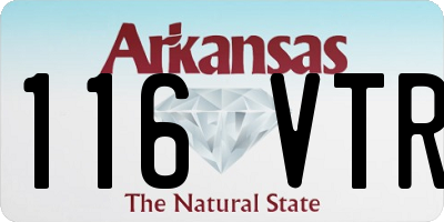 AR license plate 116VTR