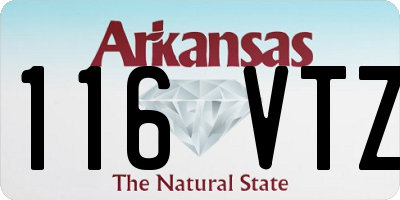 AR license plate 116VTZ