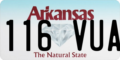 AR license plate 116VUA