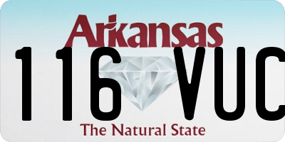 AR license plate 116VUC