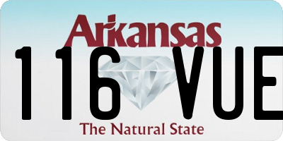 AR license plate 116VUE