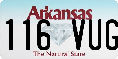 AR license plate 116VUG