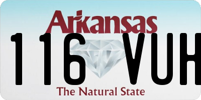 AR license plate 116VUH