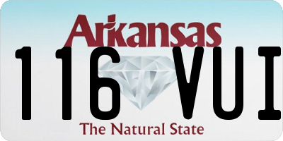 AR license plate 116VUI