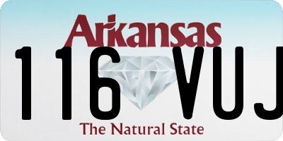 AR license plate 116VUJ