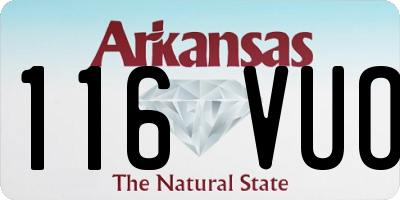 AR license plate 116VUO