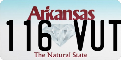 AR license plate 116VUT