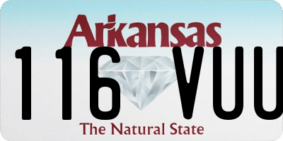 AR license plate 116VUU